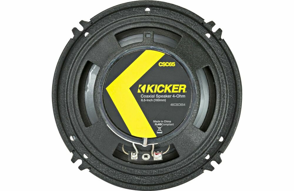 4) Kicker 46CSC65 CS Series 6.5" 600W RMS 2-Way Coaxial Car Audio Speakers