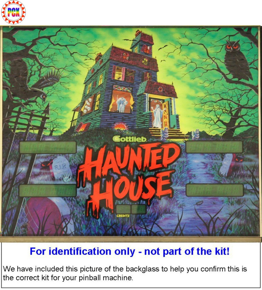 1982 Gottlieb Haunted House Pinball Machine Rubber Ring Kit