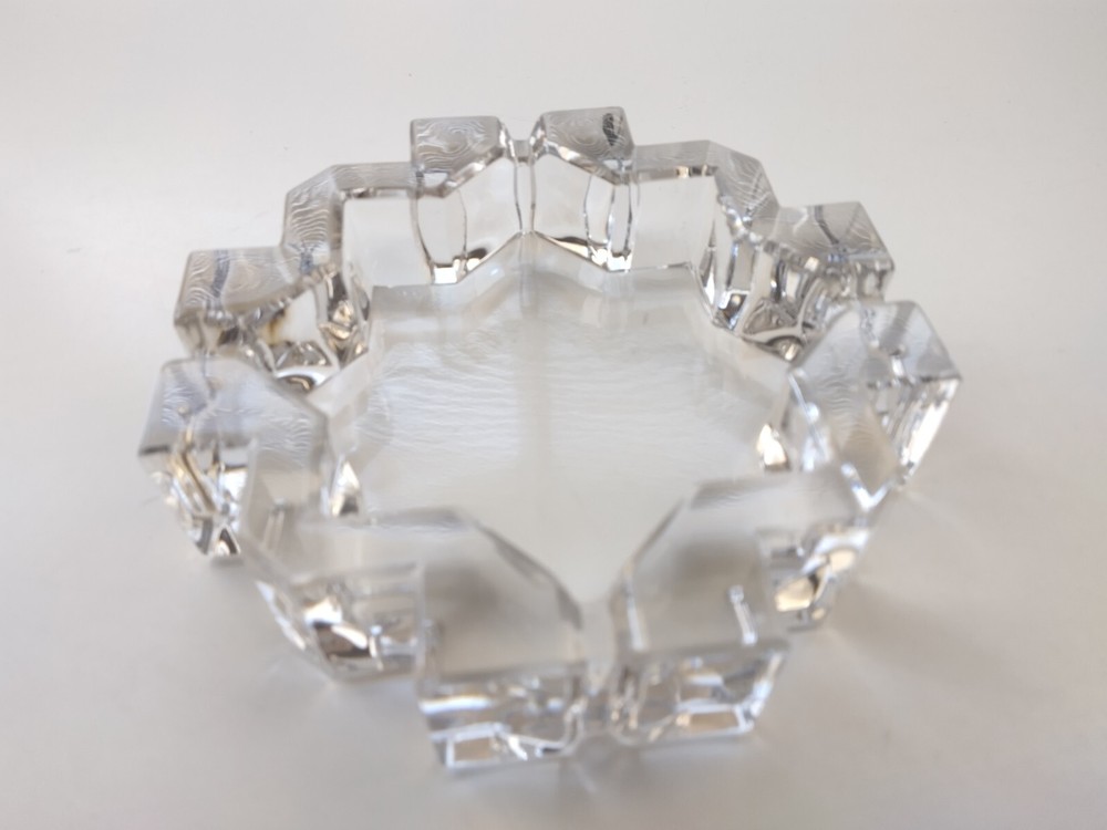 Crystal Ashtray 8 Point Star 6 Inch Decorative