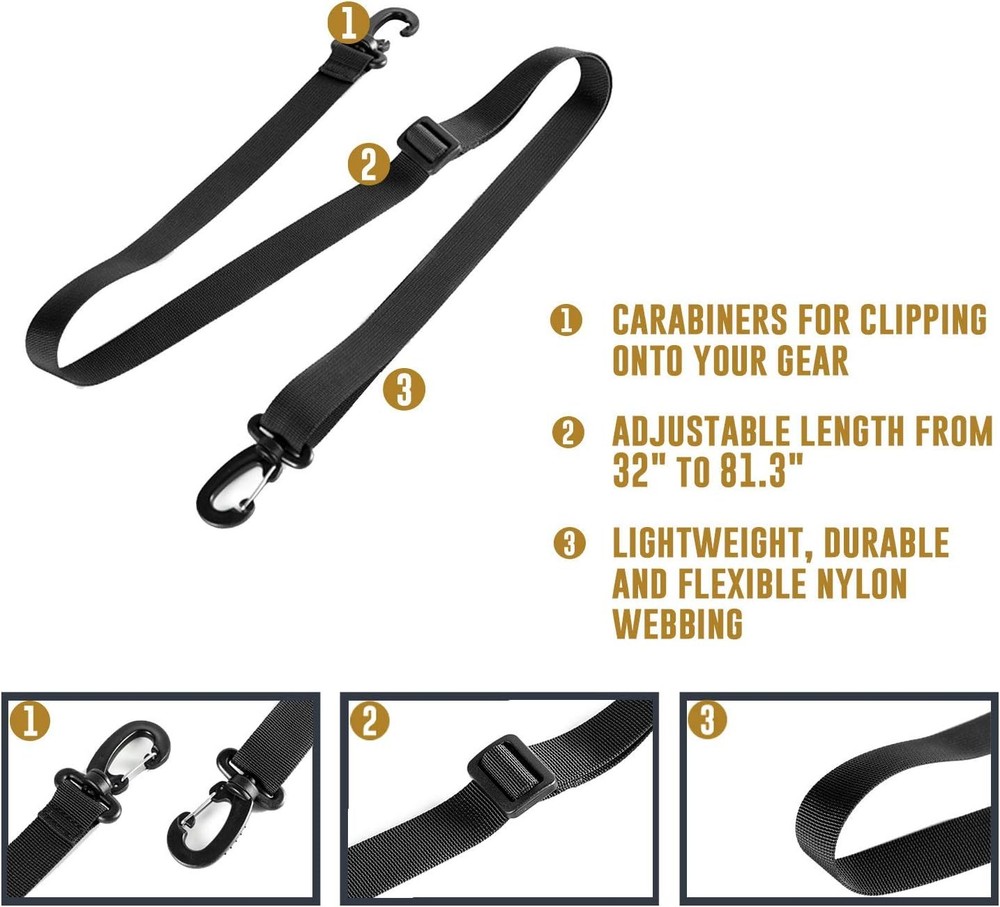 OneTigris Shoulder Straps Replacement Adjustable Strap for Briefcase...