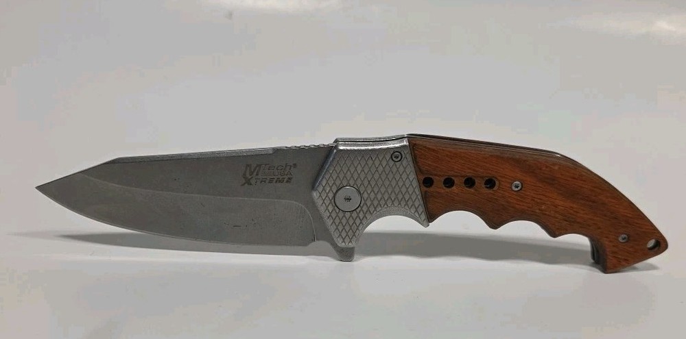 M-Tech Xtreme Ballistic Peacemaker Brown Spring Assisted Knife - Two-Tone Plain