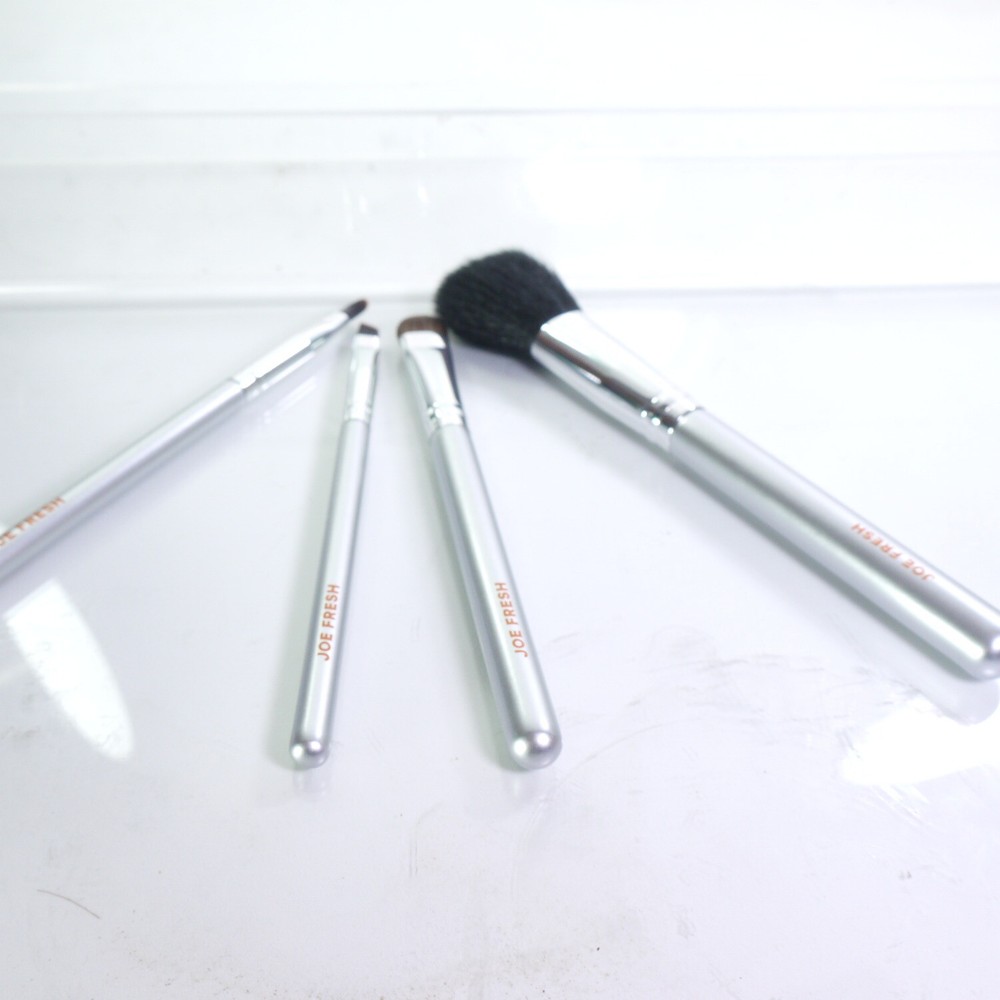 JOE FRESH SILVER  SET OF 4 AUTHENTIC BRUSHES