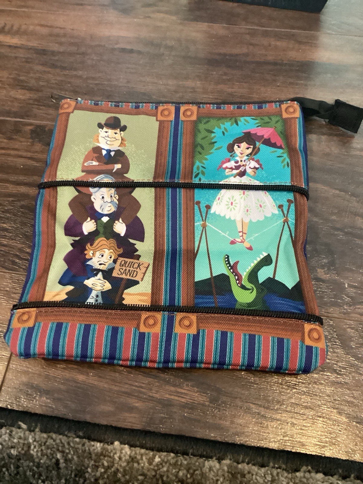 Disney Haunted Mansion Stretching Room Portraits Bag Zip Pouch