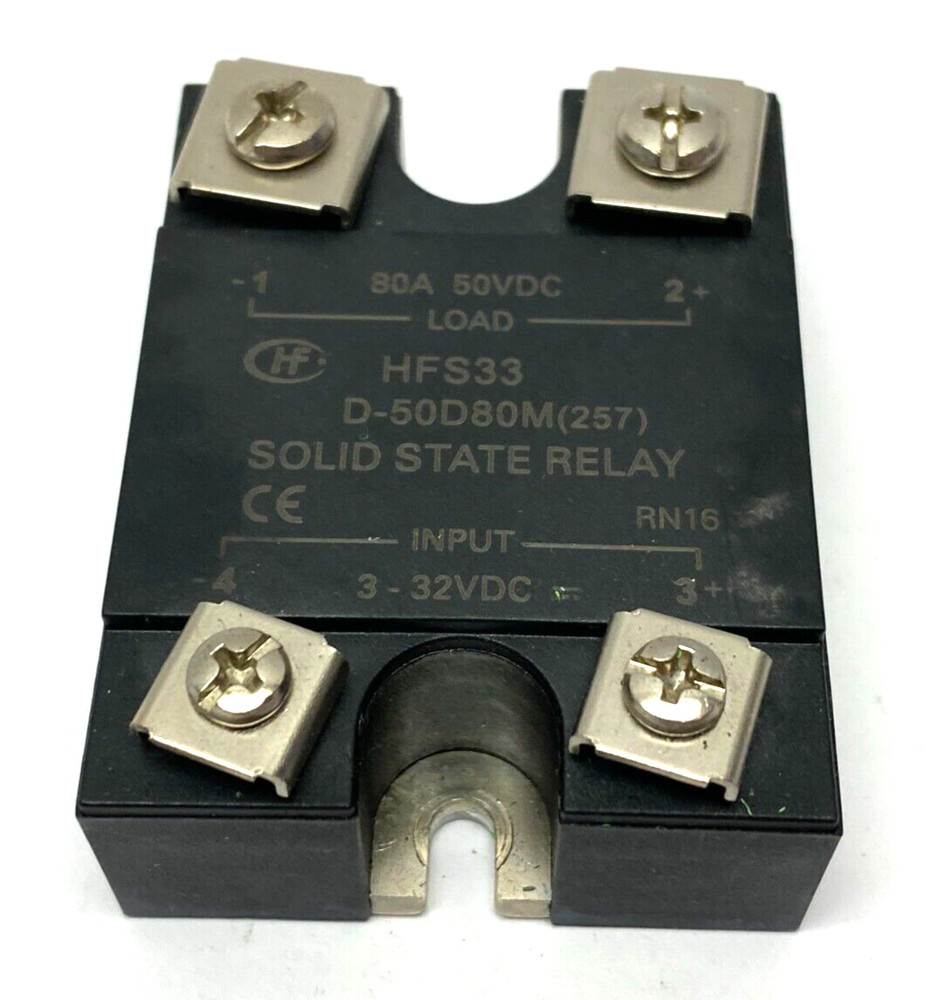 Hongfa HFS33 D-50D80M Solid State Relay 50VDC 3-32VDC 80A