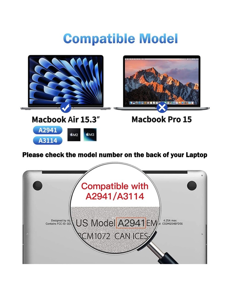 F FORITO 2-Pack Anti Blue Light Screen Protector Compatible with MacBook Air ...
