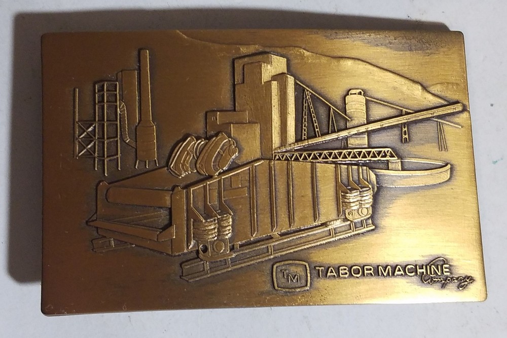 Tabor Machine Belt Buckle with Box