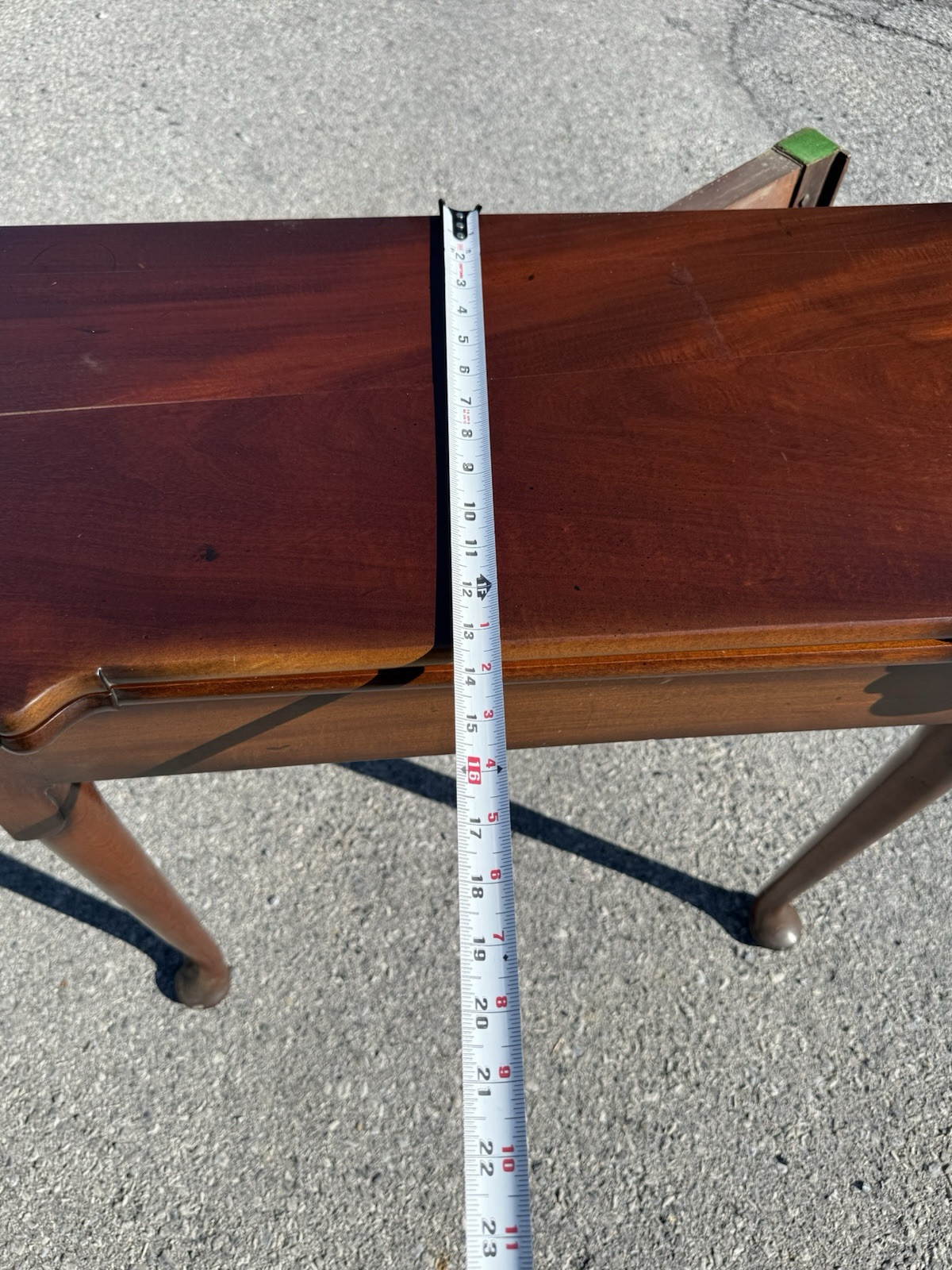 antique 18th century queen anne game card console table 1760s drawer