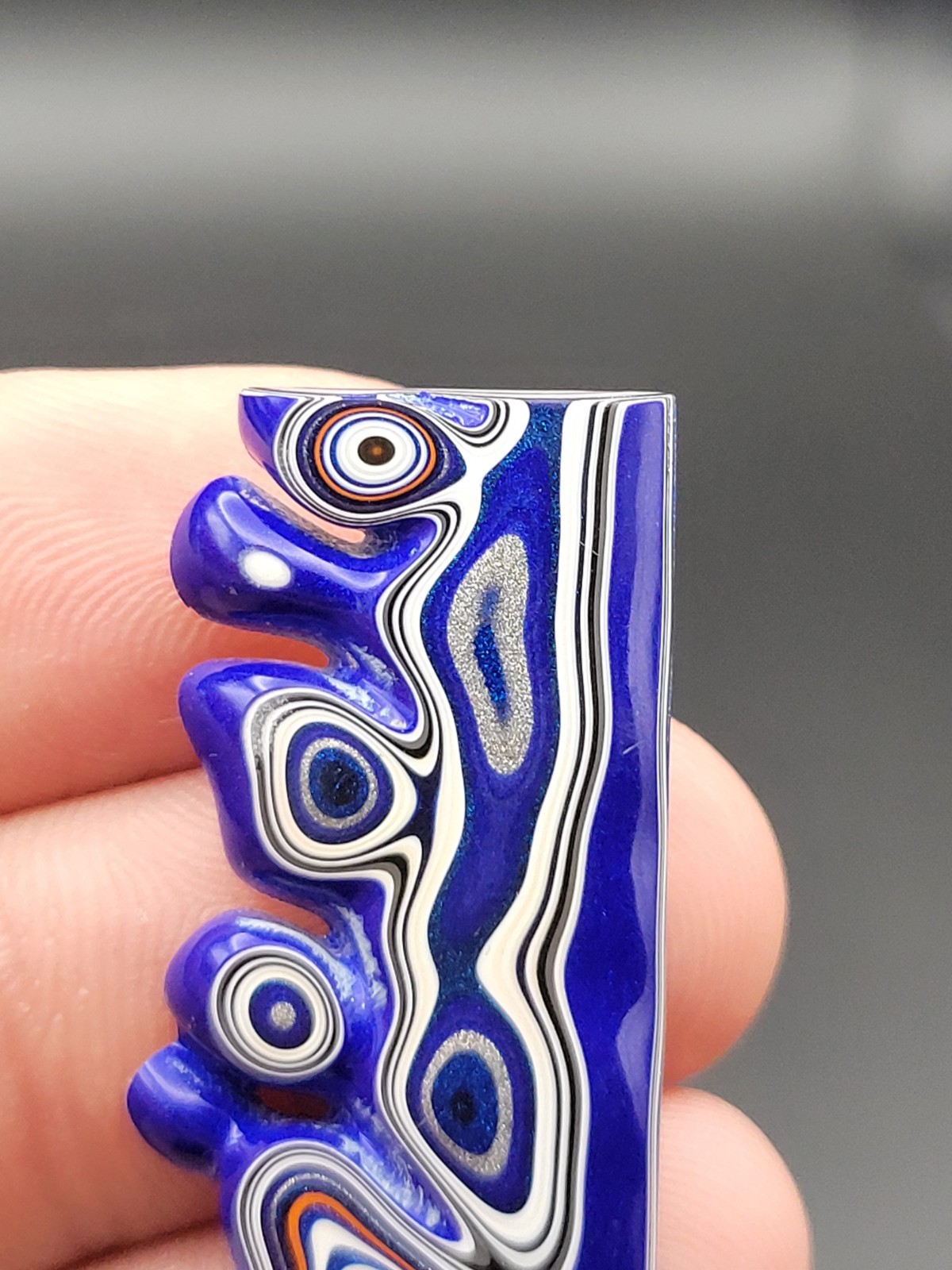 KENWORTH TRUCKING FORDITE DETROIT AGATE CABOCHON