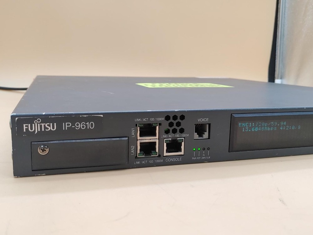 Fujitsu IP-9610 HD/SD Codec Video Encoding Digital Media Encoder *POWER TESTED*