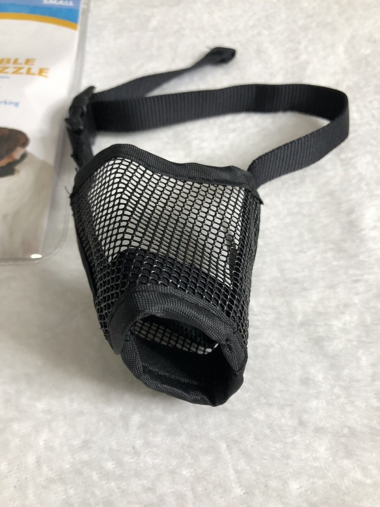 Pet GRREAT CHOICE Adjustable Dog Mesh Muzzle Temporary Muzzle Restraint Small