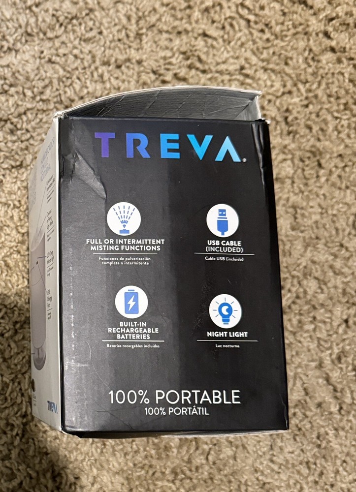 Treva Night Light Rechargeable Humidifier 500 ml Capacity