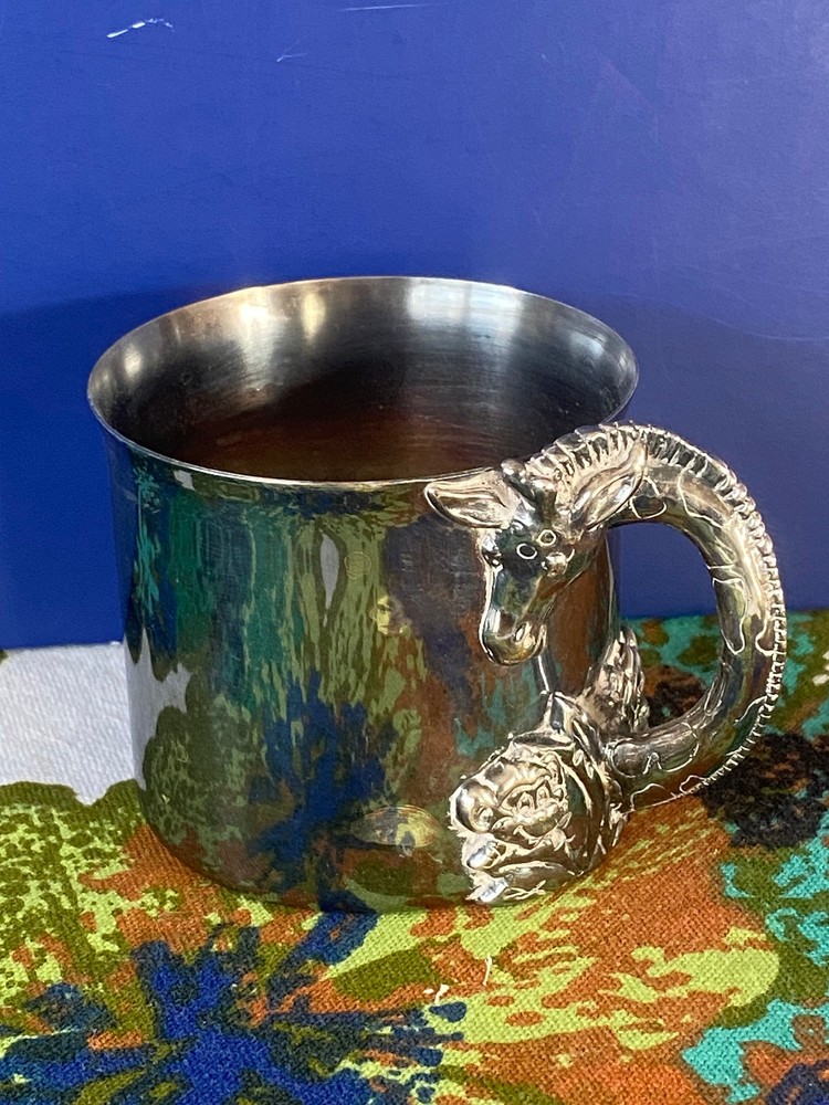 Reed Barton Giraffe Childs Cup Silverplate