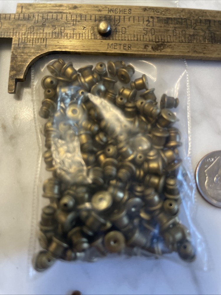 144 Vintage Brass Earring Backs