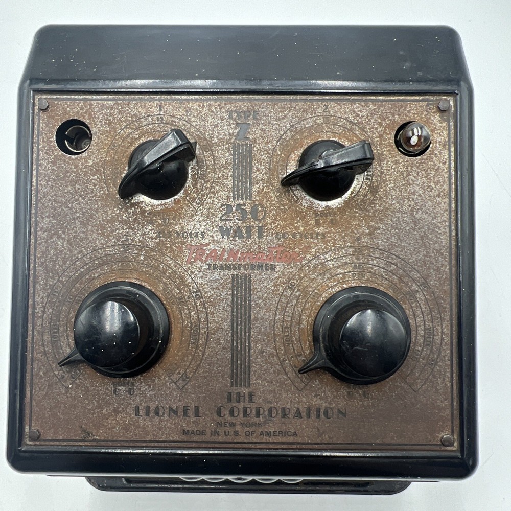 LIONEL POSTWAR TRAINMASTER TYPE Z 250 WATT TRANSFORMER - TESTED