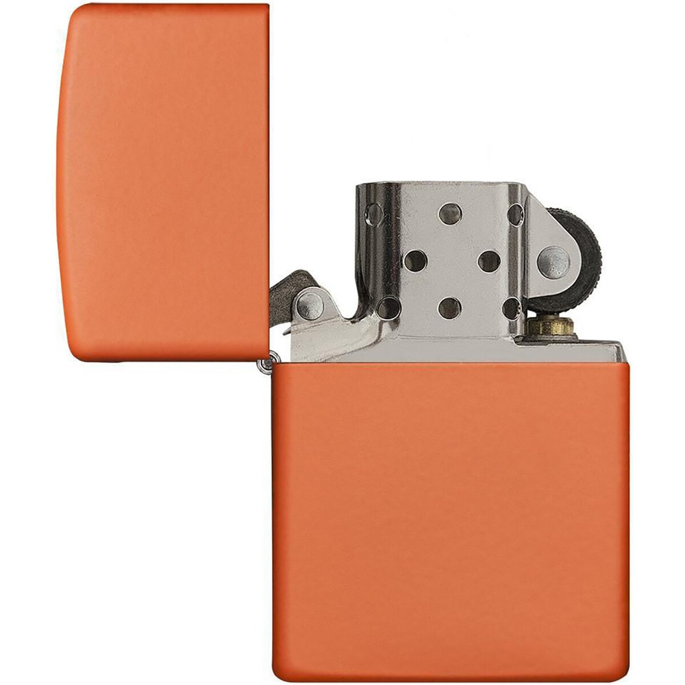Zippo Regular Matte Pocket Lighter - Orange
