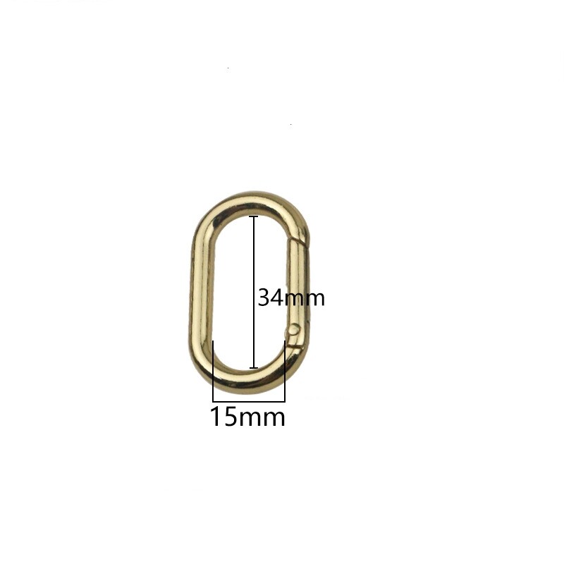 Bag Clasps Oval Rectangular Spring Coil Swivel Clips For 13~40 mm Bag Strapping