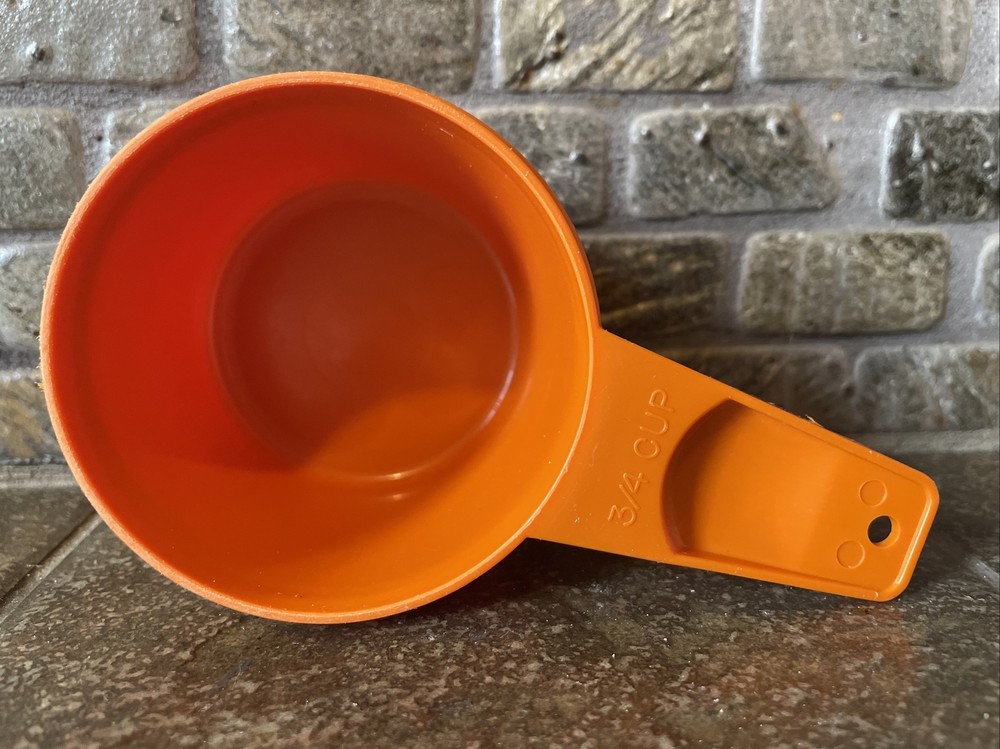 Vintage Orange Tupperware 3/4 Cup Replace Your Missing Measuring Cup