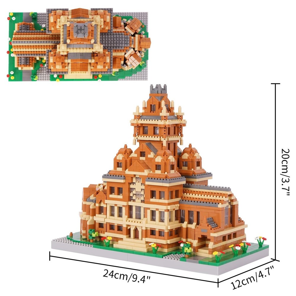 Mini Building Blocks World-Famous College Architectural Model Micro Mini Bloc...