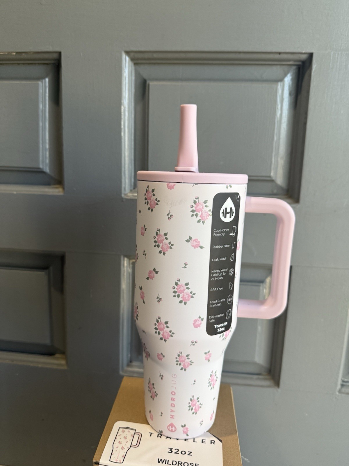 HydroJug Traveler 32 oz Wildrose