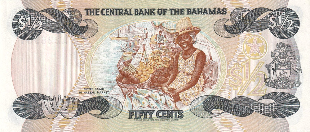 Bahamas 1/2 Dollar 1974 Pick #42a