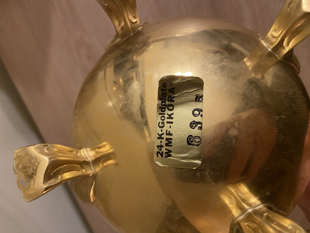 24k Gold Plated Ikora Pitcher WMF