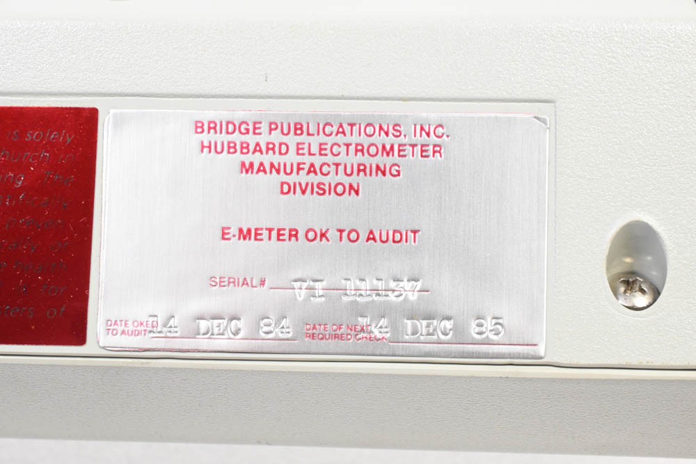 Scientology Professional Mark VI E-Meter Hubbard Electrometer LIGHT GRAY **READ*