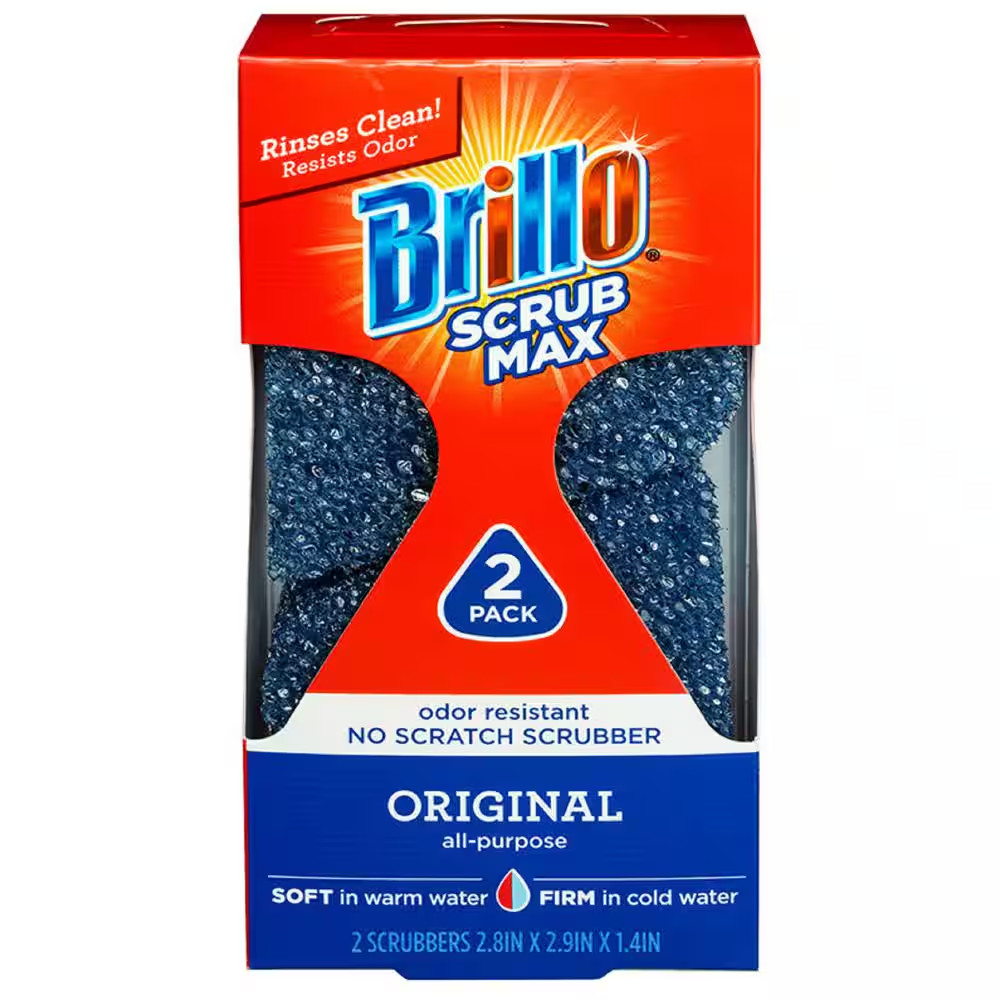 Scrub Max All-Purpose Sponge (2-Count Case of 6)