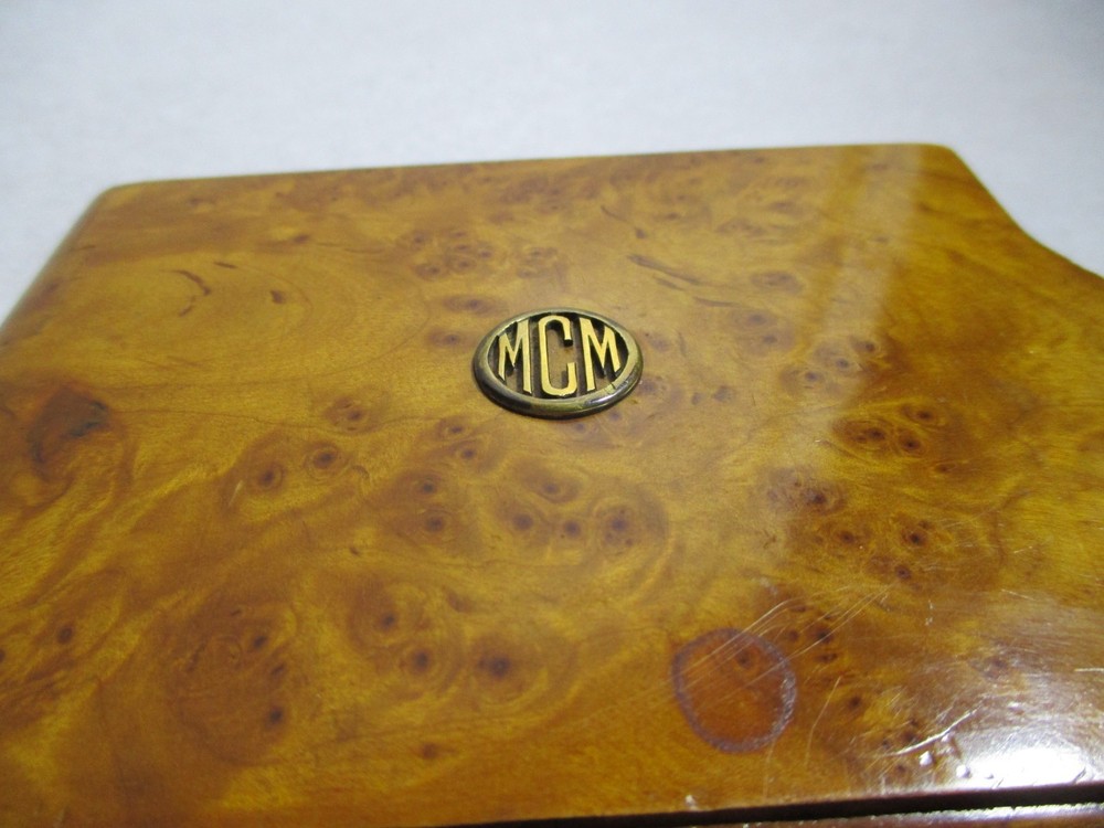 Art Deco Bird's Eye Maple Cigarette Case