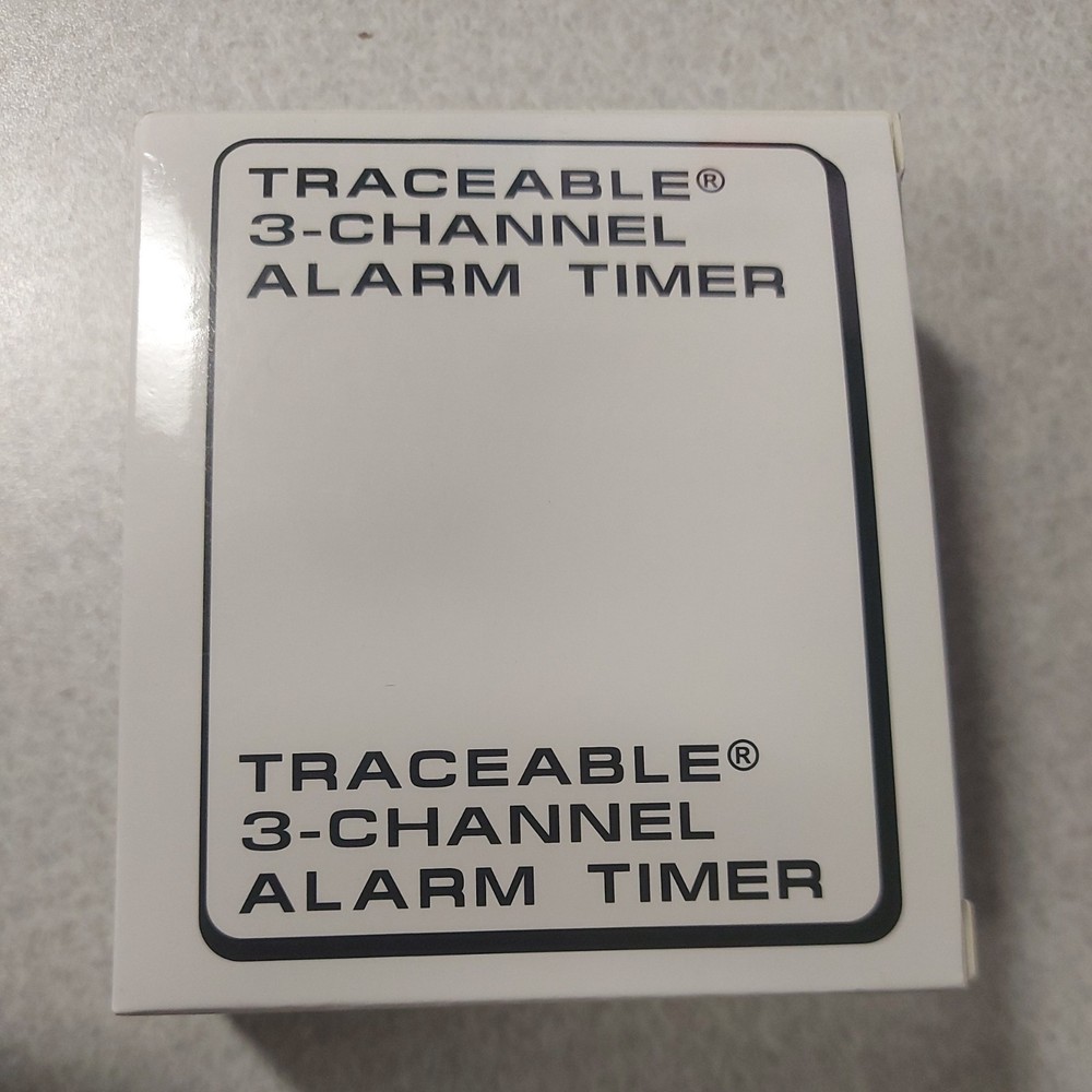 TRACEABLE 5000 Alarm Timer, Count Down,Count Up, 100hr 8URJ6 3 Channel