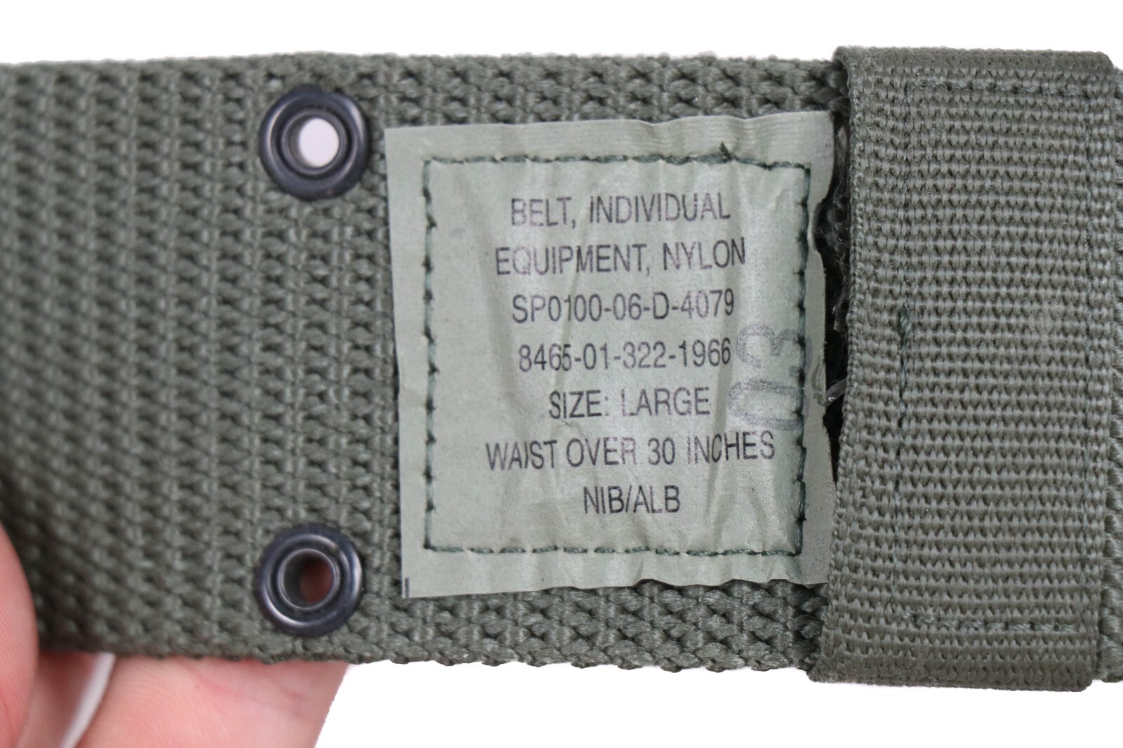 Large - US Military Individual Equipment Belt ALICE LC-2 LC2 Green Army LCI LC1