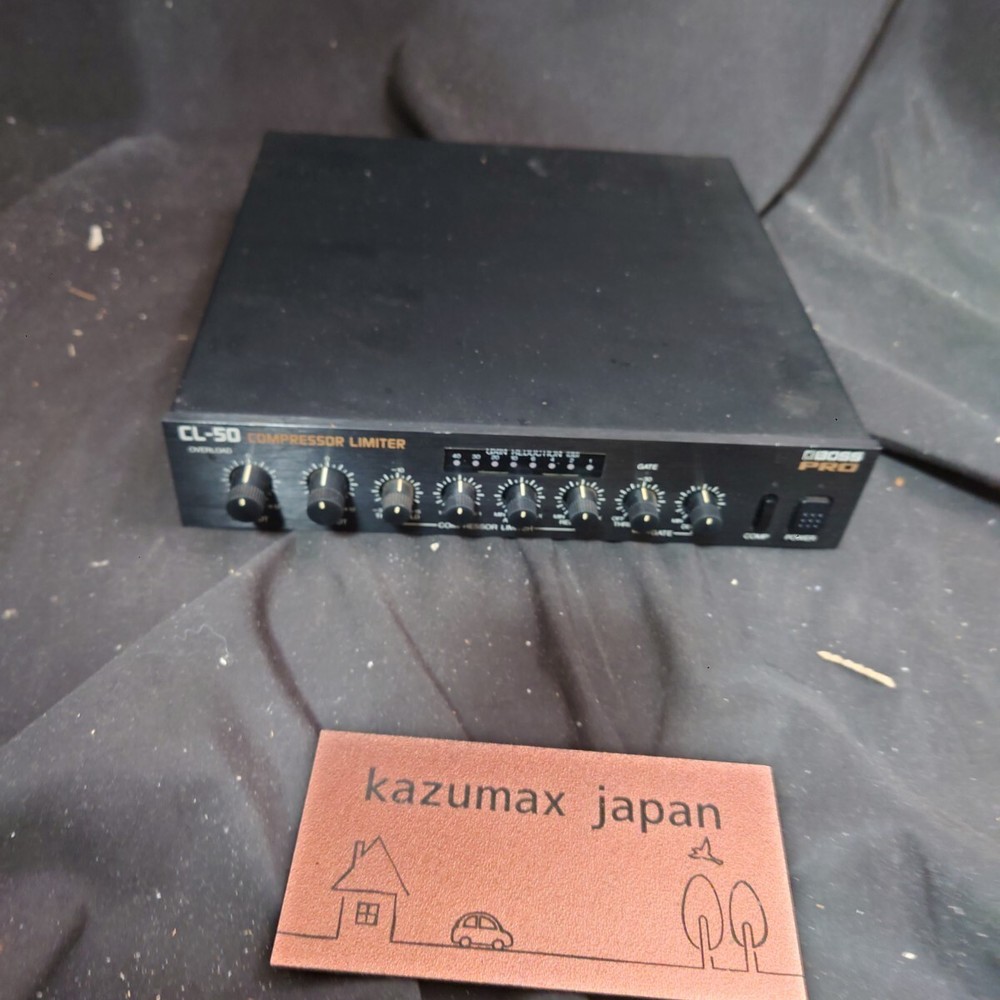 BOSS CL-50 Compressor Limiter Rack Mount Audio Processor Tested