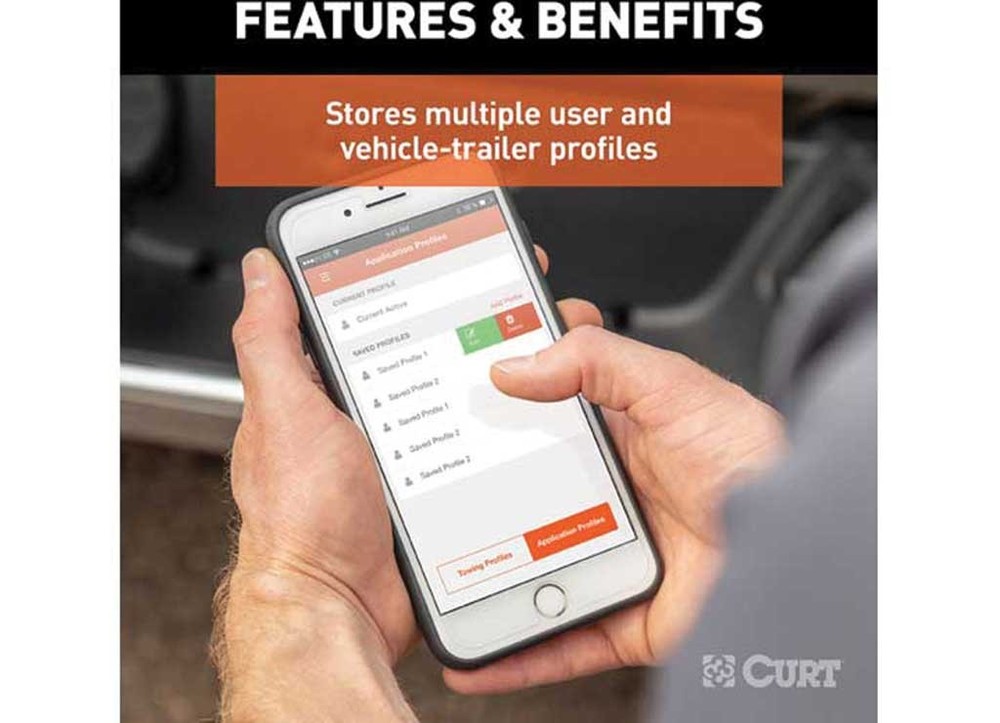 Curt 51180 Echo Mobile Trailer Brake Controller 7-Way Connection