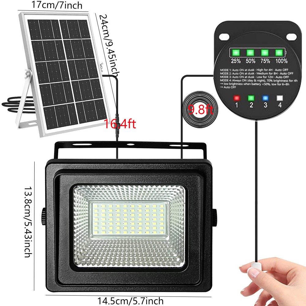 LED Solar Pendant Light Solar Powered Motion Sensor Shed Light With Pull Switch