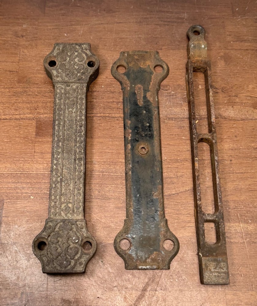 Antique Cast Iron Pull Chain Door Lock