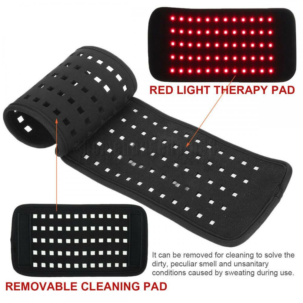 660nm Red 850nm Near Infrared Light Therapy Waist Wrap Pad Belt Fit Pain Relief