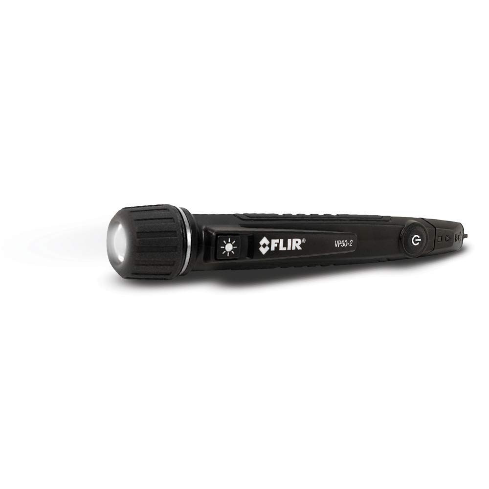 Non-Contact Voltage Detector CAT IV, Light & Vibration Alerts, LED Flashlight