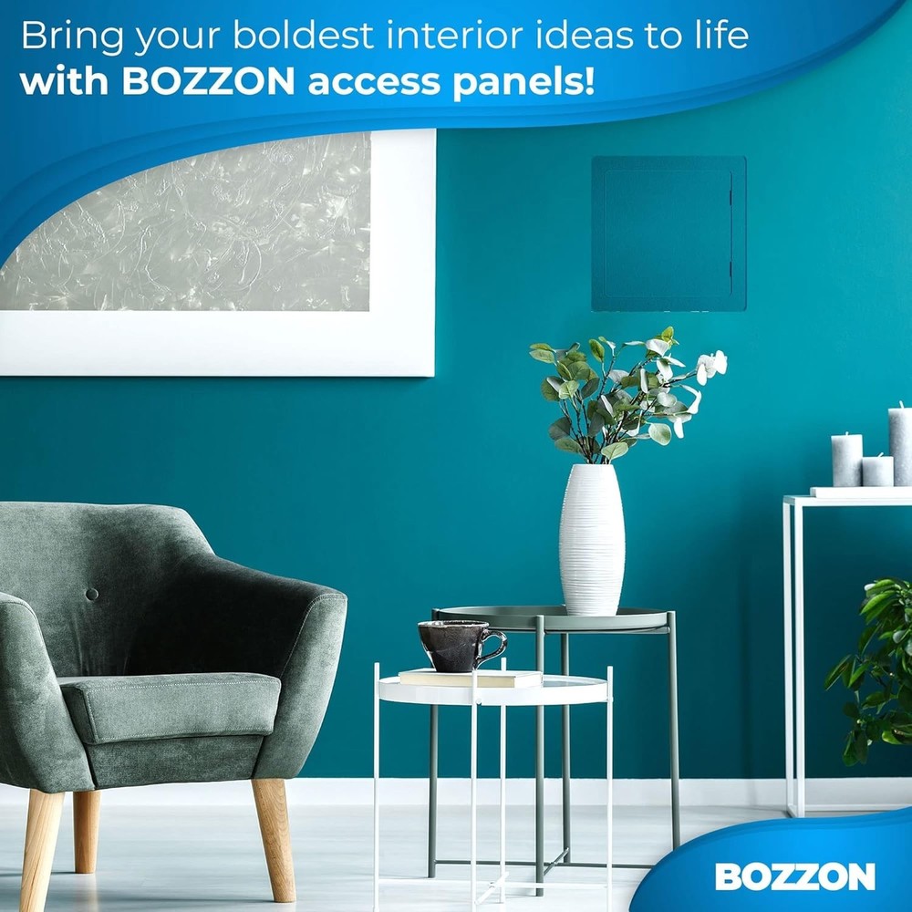 16x16 Modern Drywall Access Panel - Durable White Plastic Wall Cover