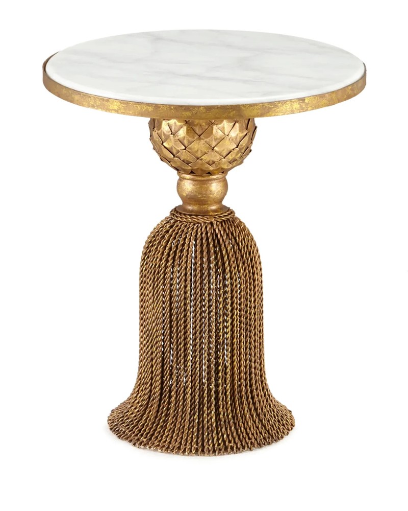 Kay Marble Tassel Table