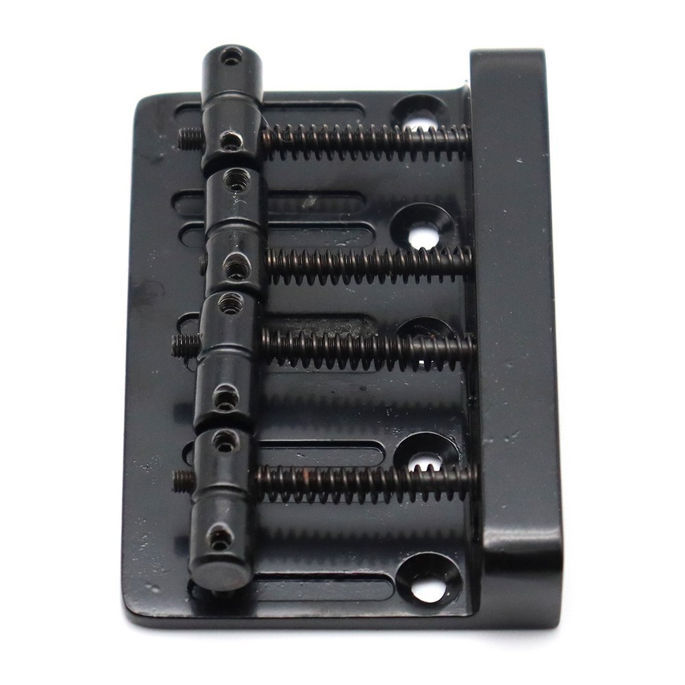 4 String Bass Hard Tail Fixed Bridge Hardtail Saddle Bridge Top Load Black