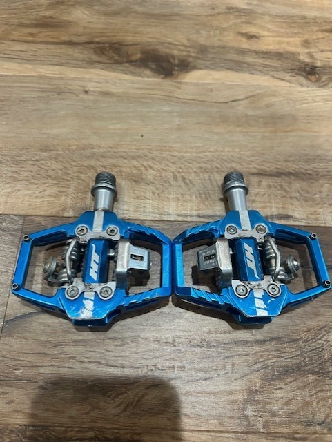 HTT1 ENDURO RACE Dual-Sided Clipless Platform Pedals w/Cleats and instruct