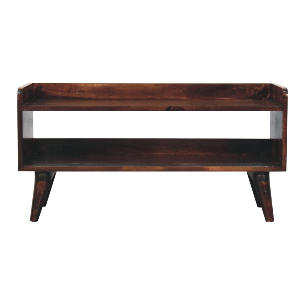 California Walnut Storage Bench