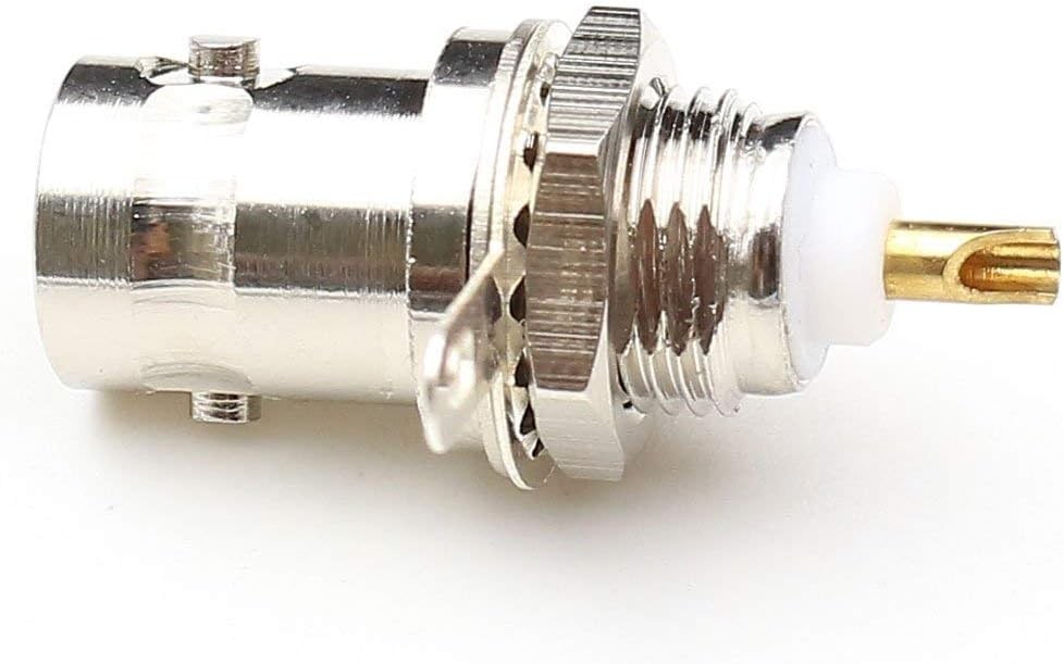 BNC Chassis Panel Mount Socket Female Jack Solder Type Connectors silver