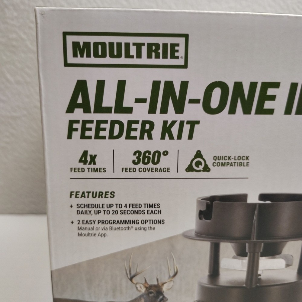 Moultrie ALL-IN-ONE II FEEDER KIT Deer Corn Programmable New in Box