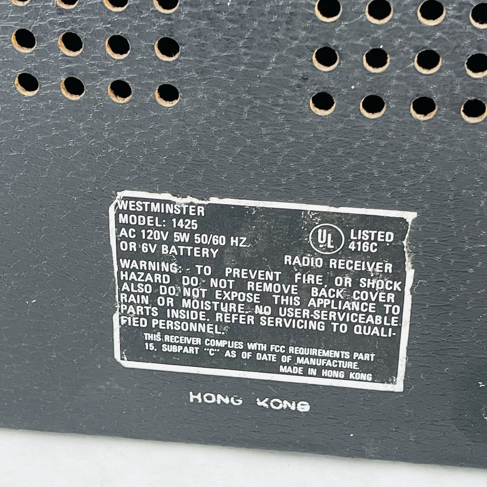 Vintage 70's 1425 Westminster Solid state World Time Ham operators multiband