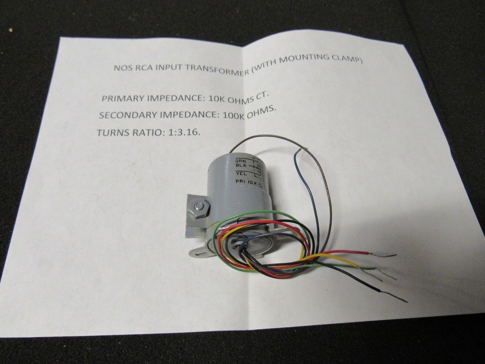 RCA Input Transformer With Mounting Clamp See Specs In Photo