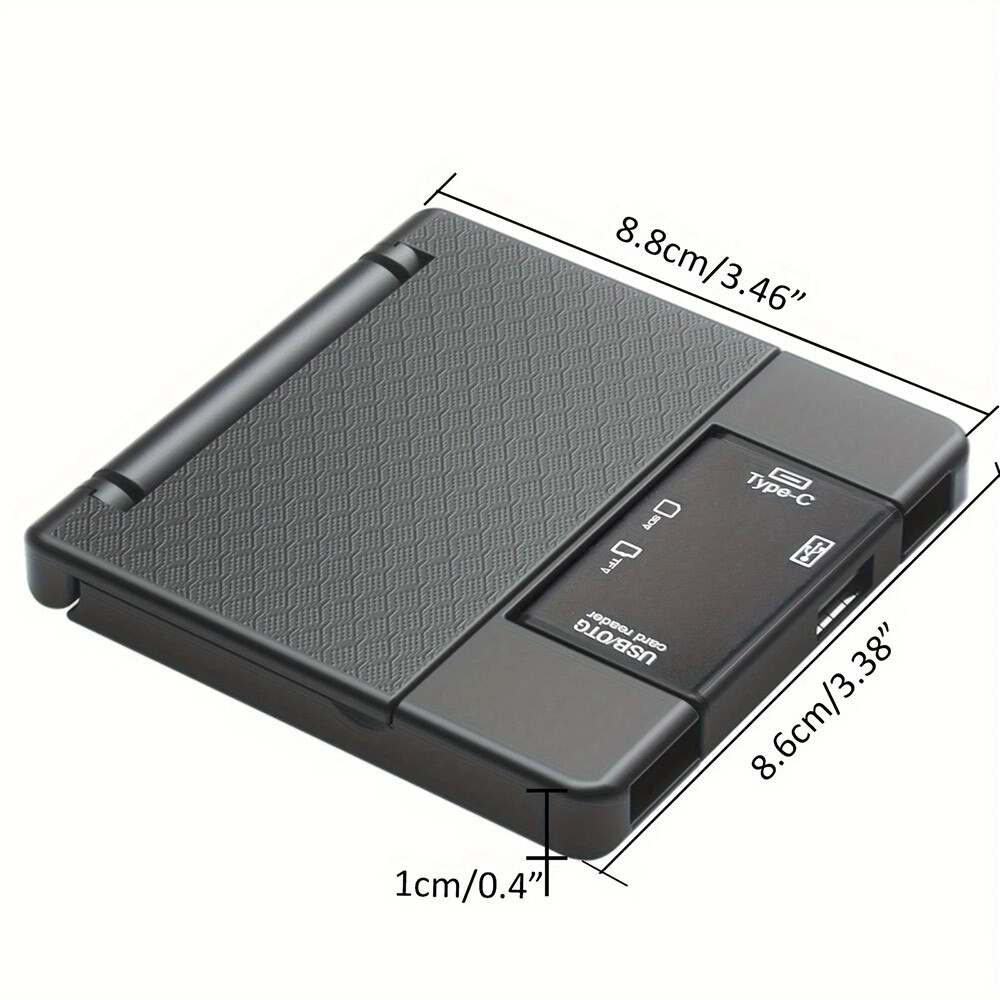 USB-A/C MMC Card Reader&Storage Box for TF/SD/Jump Clip/Ejection Pin/USB Dirver