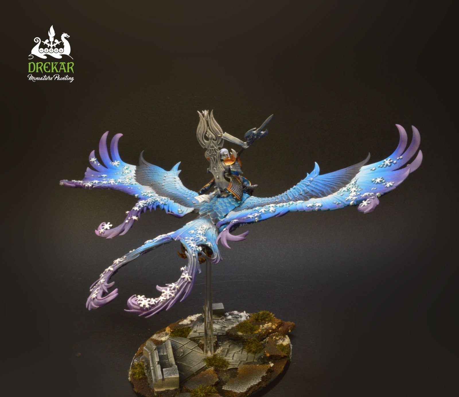 Frostheart Phoenix High elf old world ** COMMISSION ** painting