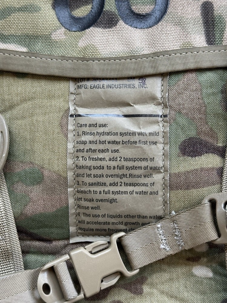USGI Army EUC OCP Multicam Molle II Hydration System Carrier Backpack No Bladder