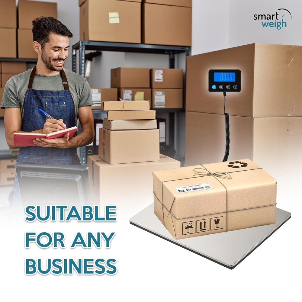 Digital Shipping Scale, Hold & Tare Function, 440 lb