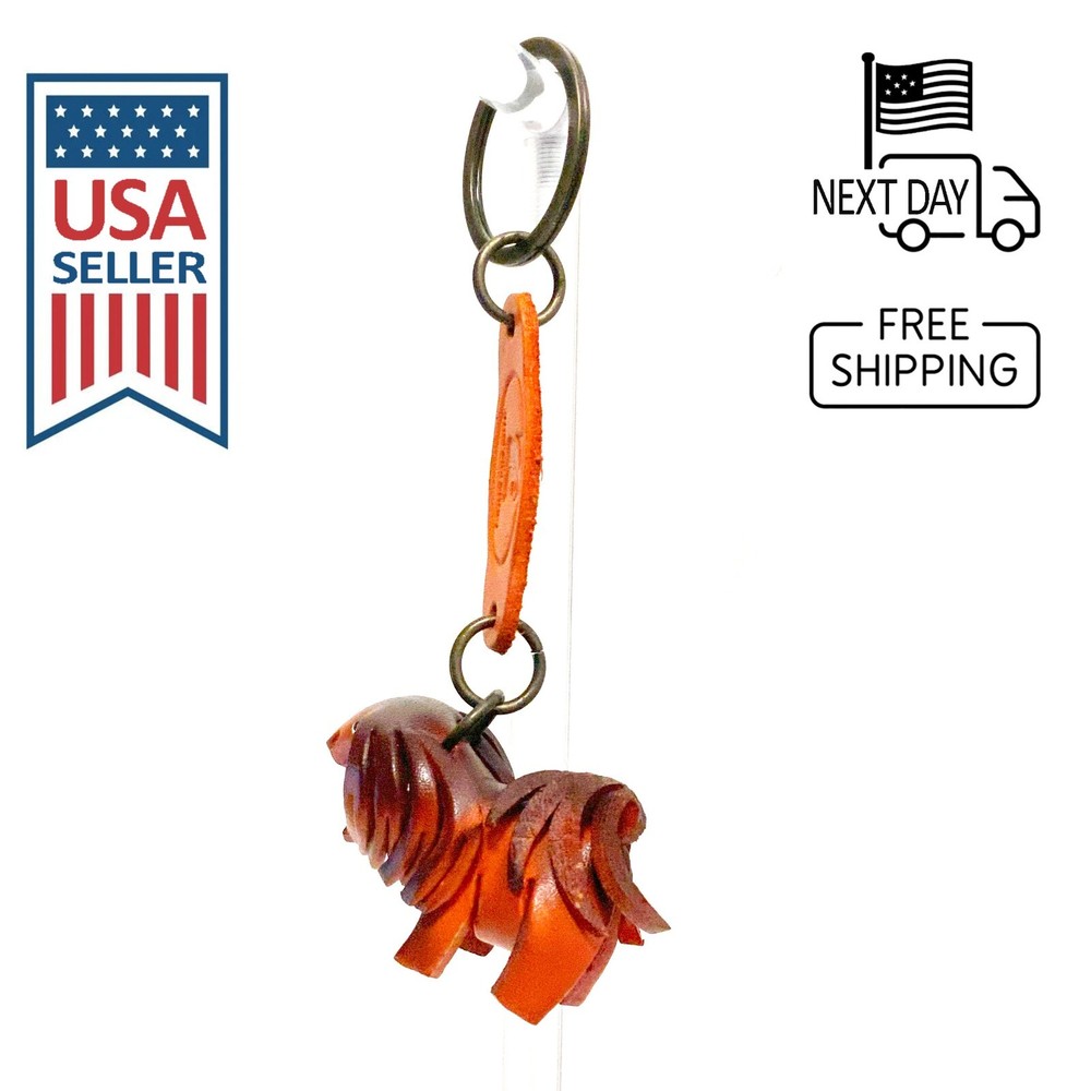 SHIH TZU Handmade Leather Keyring